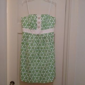 Lilly Pulitzer Dress Grass Green Star Fruit 8